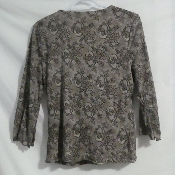 GEOFFREY BEENE | large | Floral Print V-Neck Blouse | Made In USA | NWOT - Picture 2 of 16